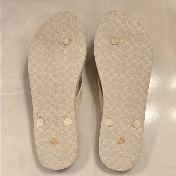 Coach Leopard Print Sandals - Tan and Black - Picture 6 of 9